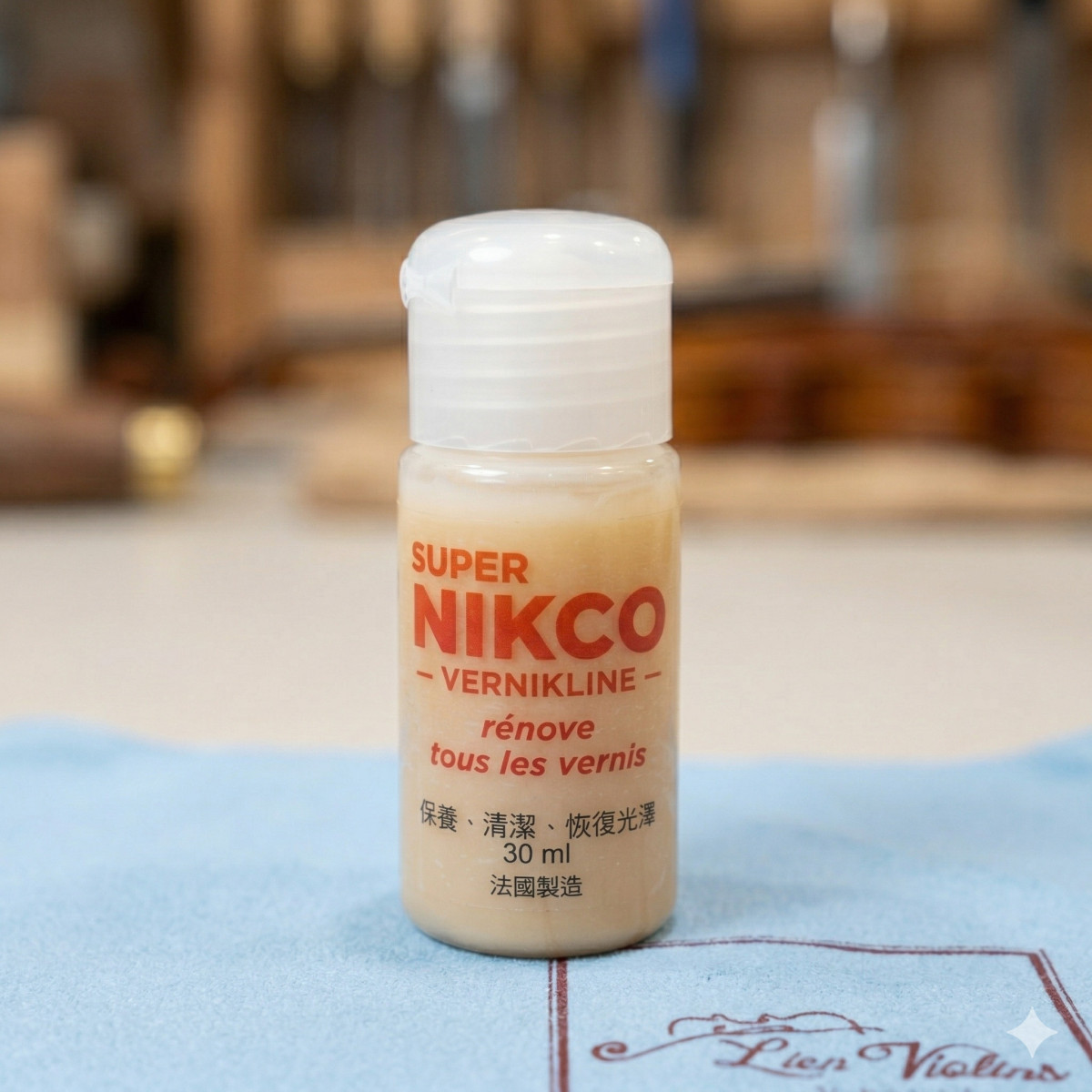 Super Nikco 提琴清潔劑/法國(30ml分裝,附擦琴布)